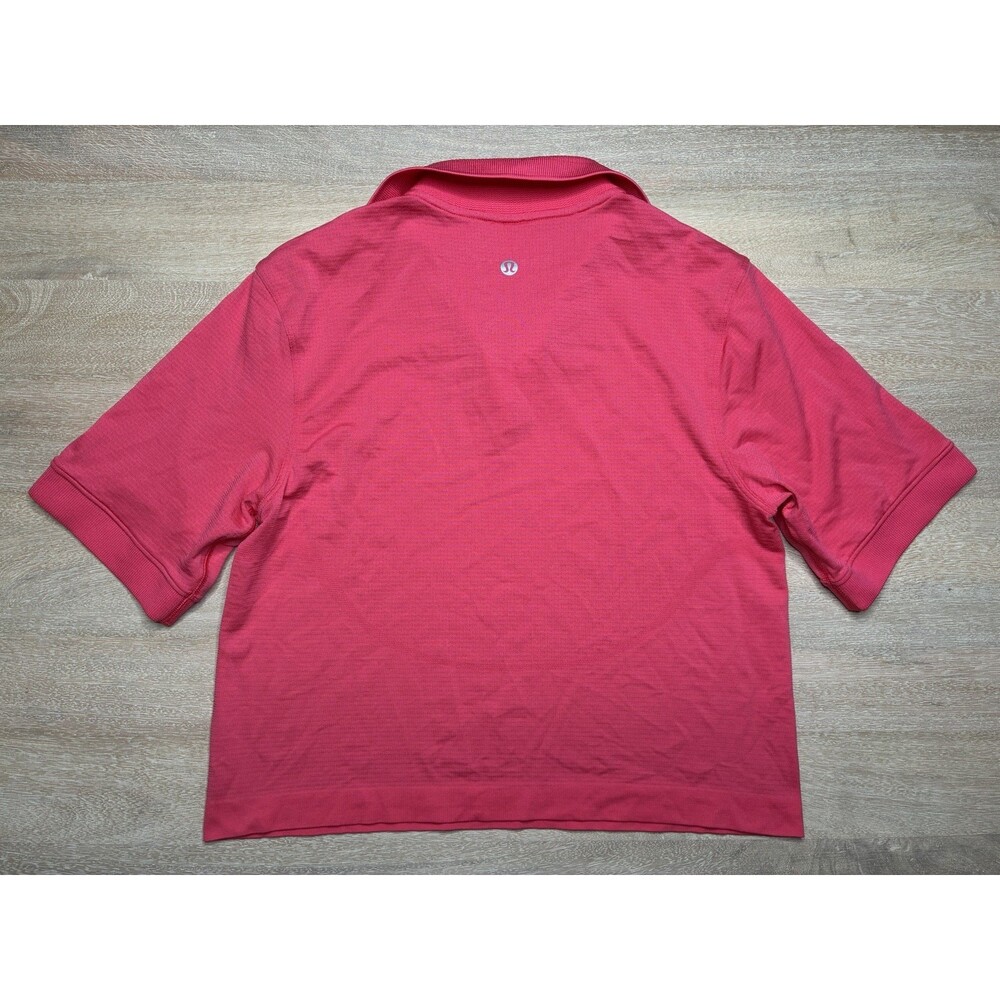 Lululemon Swiftly Tech Relaxed-Fit Polo Shirt Lip Gloss Size 4 View 5